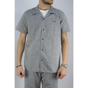 Inpool Erkek Yazlık Slim Fit Pamuk Keten Gömlek