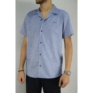 Inpool Erkek Yazlık Slim Fit Pamuk Keten Gömlek