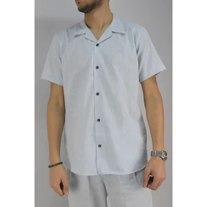 Inpool Erkek Yazlık Slim Fit Pamuk Keten Gömlek