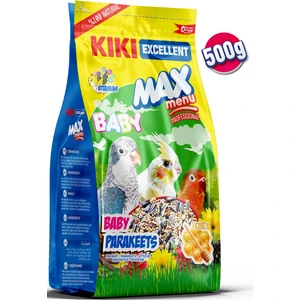 Kıkı Excellent Kuş Max Menu Baby Parekets Yavru Paraket Kuşu Yemi 500 Gr. KB304