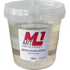 M1 Art Şeffaf Epoksi Vernik 1000.ML