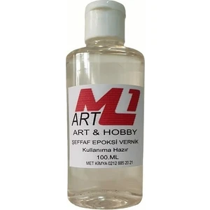 M1 Art Şeffaf Epoksi Vernik 100.ML