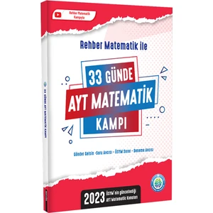 Tonguç Akademi Rehber Matematik 2023 AYT / 33 Günde AYT Matematik Kamp Kitabı