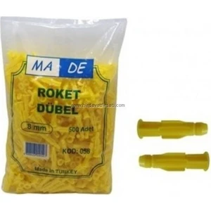 Ma-De 8 Mm Roket Dübel 500 Adet