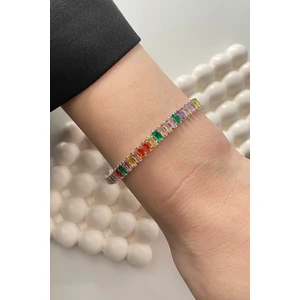 Mix Baget Model Zirkon Taşlı Su Yolu Bileklik