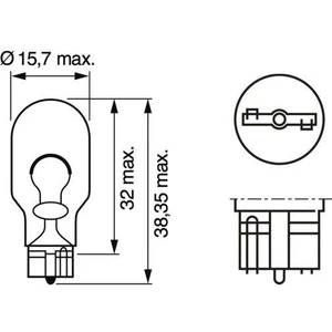 Ampul 12VW Stop Dipsiz W16W (921 FS10)