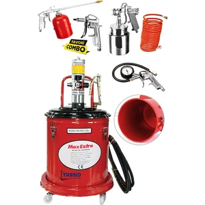 Max Extra Havalı Gres Pompası 30 Litre ve 5 Parça Havalı Alet Seti