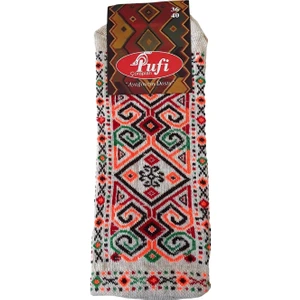 Kapadokya Hediyelik Kilim Desenli Patik Çorap 2 ADET