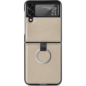 Samsung Galaxy Z Flip3 5g Gri Için Litchi Desen Katlama Kutusu (Yurt Dışından)