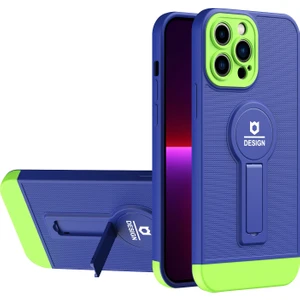 Iphone 13 Pro Max Blue+Green Için Tpu+Pc Kılıfı (Yurt Dışından)