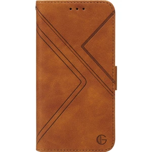 Geometrik Çizgi Pu Kılıfı Foriphone 13 Pro Brown (Yurt Dışından)