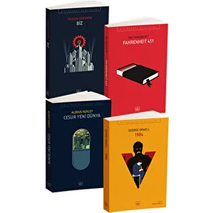 Kara Dörtleme Kutu Set: Biz- Cesur Yeni Dünya - 1984 - Fahrenheit 451