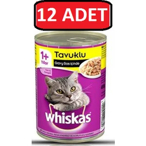 Tavuklu Kedi Konserve 12 Adet 400GR Yaş Kedi Maması