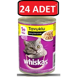 Tavuklu Kedi Konserve 24 Adet 400GR Yaş Kedi Maması