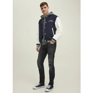 Jack & Jones Normal Bel Slim Fit Siyah Erkek Denim Pantolon 12219593_JJIGLENN Jjblaır Ge 802 No