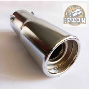 60 mm Islık Sesli Egzoz Ucu (Transit-Minibüs-Kamyonet) Için Uyumlu Islık Sesi Çift Kapak Eksozucu