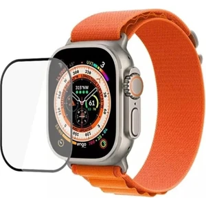 Shop Uygun Apple Watch Ultra 49 mm Ekran Koruyucu 3D Tam Kapatan Kavisli Nano Cam Tam Uyum