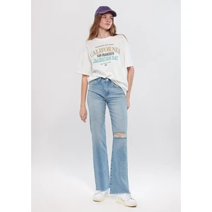 Kadın Barcelona Puslu Mavi Street Jean Pantolon 101047-32260