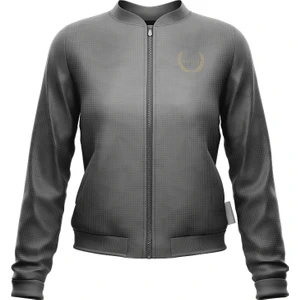 Fermuarlı Sweatshirt Medusa Gri