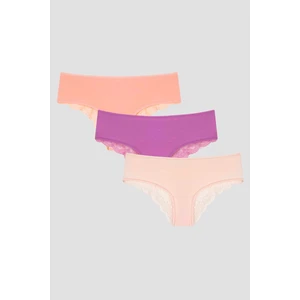 Joyful Spring Dantel Detaylı 3lü Hipster Külot