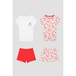 Kız Çocuk Patel Boya Desenli 2li Pijama Takımı