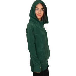 Kapüşonlu Kadın Polar Eldivenli Detaylı Bayan Polar Sweatshirt