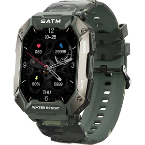 Tank Watch C20  Kaya Sağlamlığında Akıllı Saat Sporcu, Izci-Dağcı-Askeri Saat, Su Geçirmez+Kordon