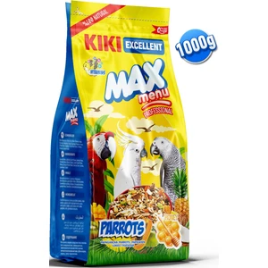 Kıkı Excellent Kuş Max Menu Parrots Papağan Yemi 1000 Gr. KB309