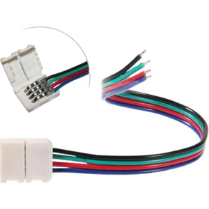 Dora Led Rgb Şerit Led Için Tek Yönlü Hızlı Konnektör Kablo 4 Pin (5 Adet)