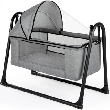 Tommybaby Sedef Sepet Beşik Portatif Bebek Beşiği Sallanır