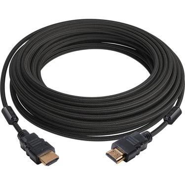 Gabble HDMI Kablosu Gold 1.4V 3D 4K Örgülü Filtreli 20MT Gabble