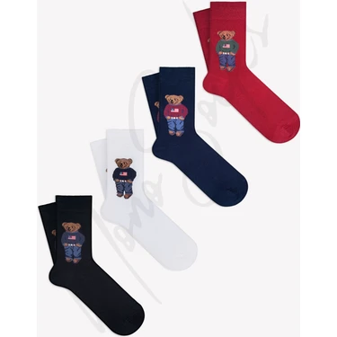 Mono Socks 4'lü Teddy Bear