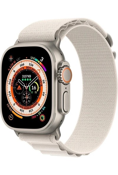 Arazon Apple Watch Alp Döngü Modeli Kordon 42MM 44MM 45MM 49MM 1/2/3/4/5/6/se/7/8/ultra Uyumlu