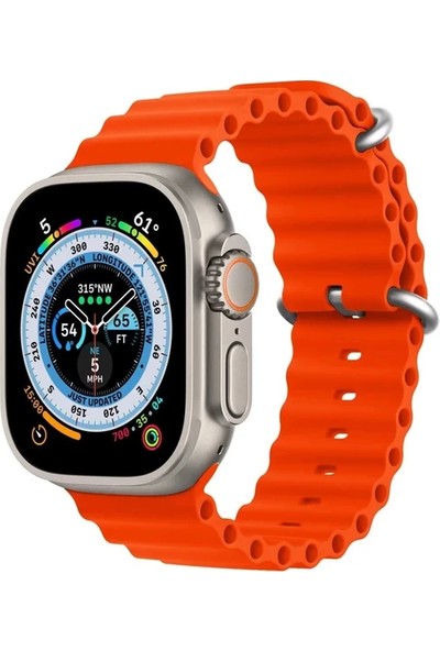 Arazon Apple Watch 42MM 44MM 45MM 49MM 1/2/3/4/5/6/se/7/8/ultra Uyumlu Ocean Kordon