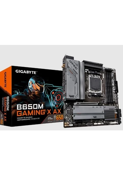 B650M GAMING X AX 1.1 6400 MHz (O.C.) DDR5 AM5 mAtx Anakart