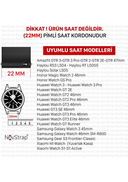 Honor Magic Watch 2 46MM ile Uyumlu Kordon Kayış (22MM) Flexible Elastik Örgü Kayış modelleri