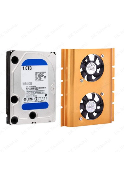 Çift Fanlı 3.5inch HDD Sabit Disk Sürücü Soğutucusu