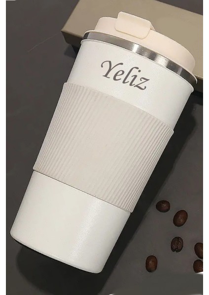 500 ml Termos Mug Kupa, Çay Kahve Kamp Termos, Çift Katmanlı Paslanmaz Çelik Araç Içi Termos