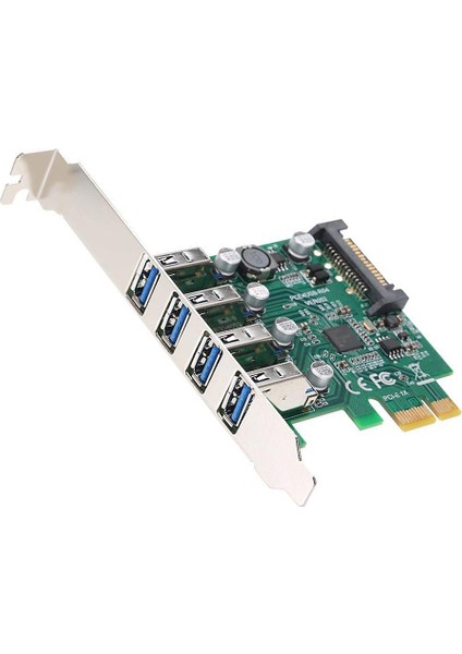 4 Port USB 3.0 Pcı-E Genişletme Kartı Pcı Express Arayüz Kartı Adaptörü