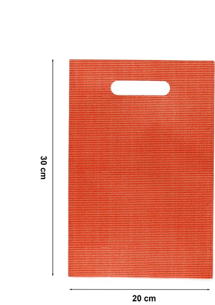 20X30 Hediyelik Lüks El Geçme Poşet 10 Adet Kırmızı modelleri