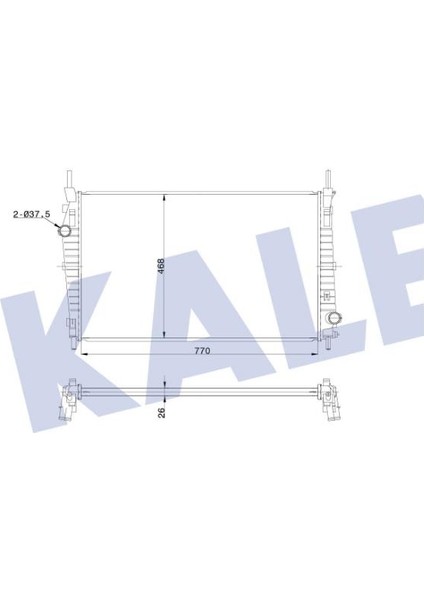Radyatör Transıt 3.2tdcı 06+ 8C168005AC 351275 Klimalı/klimasız