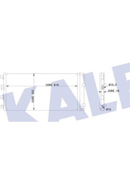 Klima Radyatörü Duster 10+ 1.5dci 4x4 8200880551 342840