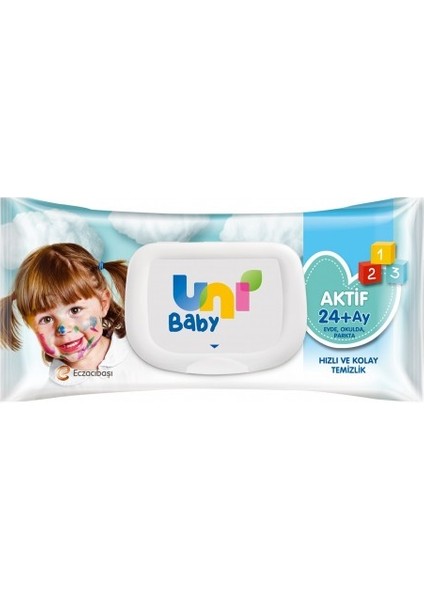 Aktif Bebek Islak Mendil 24+ Ay 52 Adet