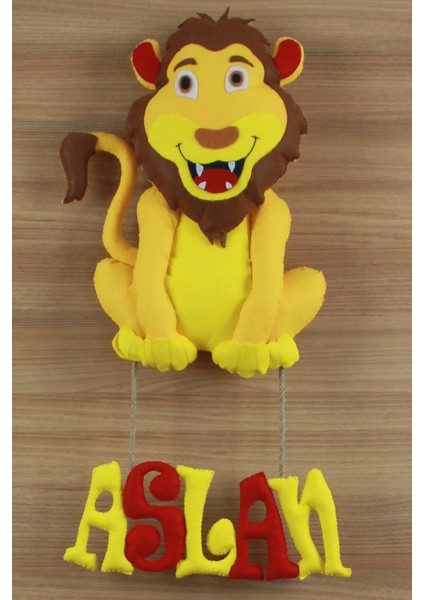 Aslan Isimli Aslanlı Bebek ve Hastane Odası Kapı Süsü