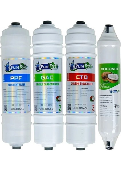 Hp Water Filtre Takımı 4'lü Set ve Bağlantı Parçaları