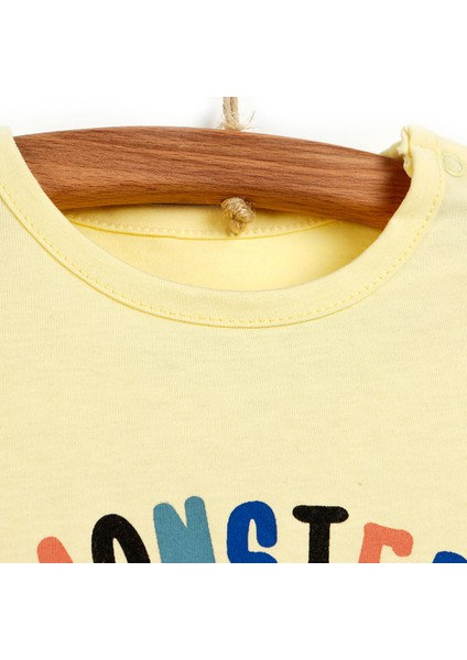 Little Monster Tshirt-Şort Erkek Bebek
