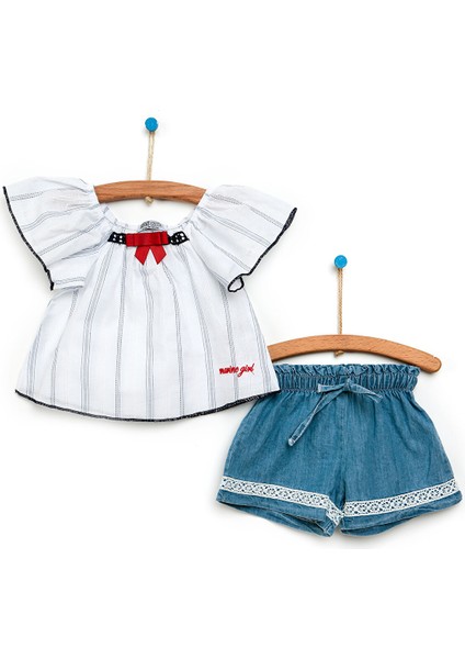 HelloBaby Marina Girl Bluz-Şort Kız Bebek
