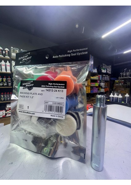14 Parça Shinemate 30 mm Keçe Sünger SETI+10CM Uzatma Demiri