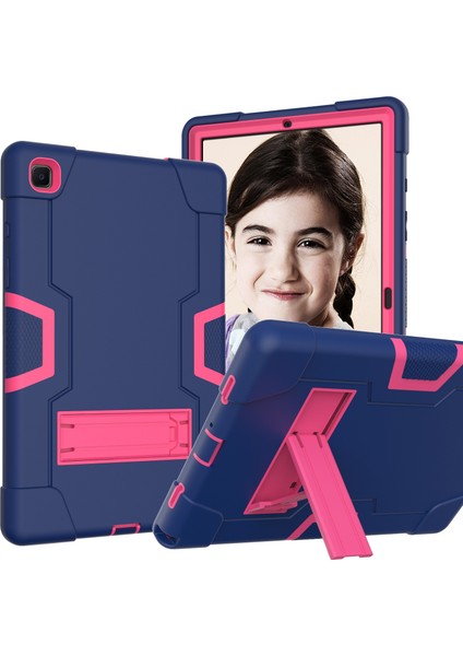 Samsung Galaxy Için Tab A7 10.4 (2020) T500 Pc Case Lacivert Gül Kırmızı (Yurt Dışından)