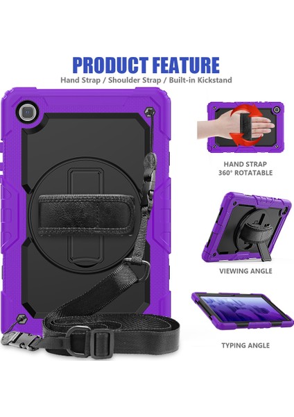 Samsung Galaxy Tab A7 (2020) T500/T505 Case Mor (Yurt Dışından)